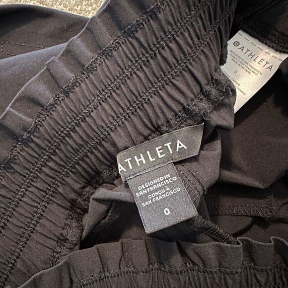 Athleta Womens Savannah Jogger Size 0 Black Pull On Travel Commute Athleisure - Picture 5 of 5